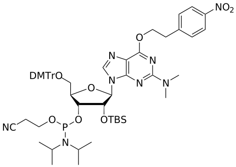 2'-OTBS O6-NPE-G(di-Me) amidite - WuXi TIDES