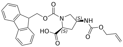 (2S,4S)-1-(((9H-fluoren-9-yl)methoxy)carbonyl)-4-(((allyloxy)carbonyl)amino)pyrrolidine-2-carboxylic acid - WuXi TIDES
