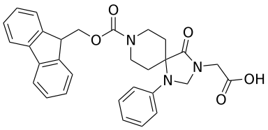 Fmoc-3-carboxymethyl-1-phenyl-1,3,8-triazaspiro[4.5]decan-4-one - WuXi TIDES