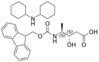 Dicyclohexylamine (3S,4S)-4-((((9H-fluoren-9-yl)methoxy)carbonyl)amino)-3-hydroxypentanoate - WuXi TIDES