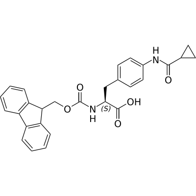(S)-2-((((9H-fluoren-9-yl)methoxy)carbonyl)amino)-3-(4-(cyclopropanecarboxamido)phenyl)propanoic acid - WuXi TIDES