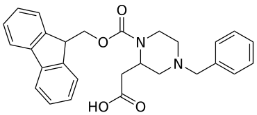 2-[4-benzyl-1-(9H-fluoren-9-ylmethoxycarbonyl)piperazin-2-yl]acetic acid - WuXi TIDES